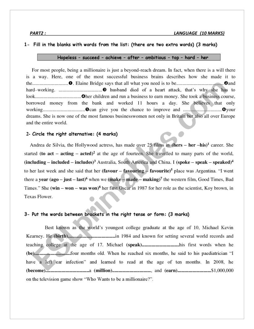 english-test-for-1st-year-esl-worksheet-by-leila-khalef