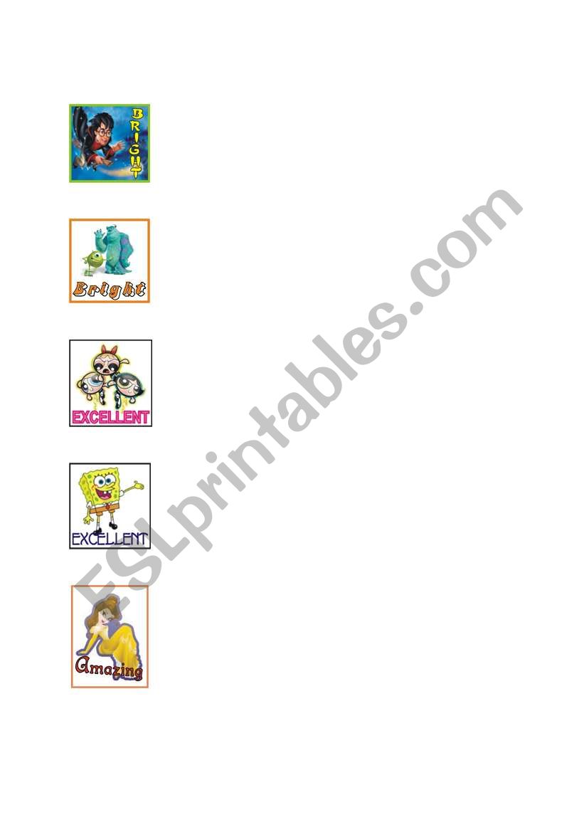 Motivational Badges worksheet