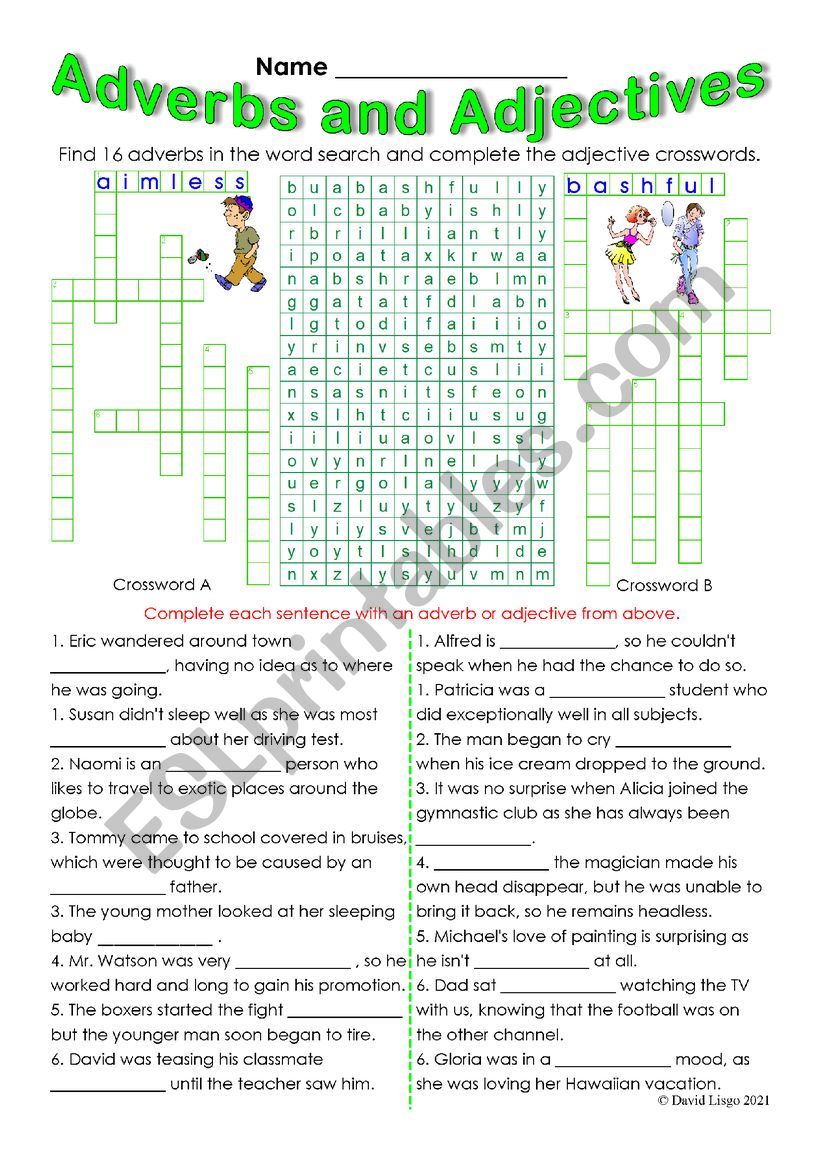 adverbs-and-adjectives-series-2-with-keys-esl-worksheet-by-david-lisgo
