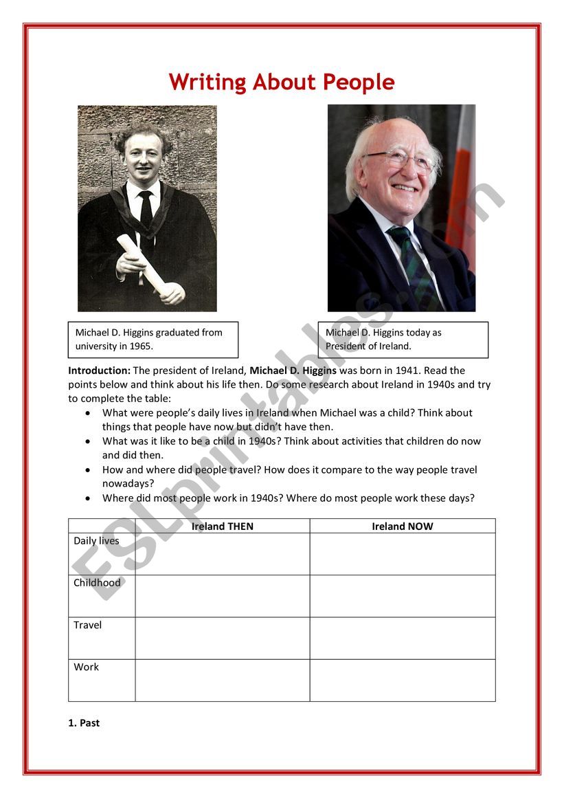 President of Ireland - biography writing