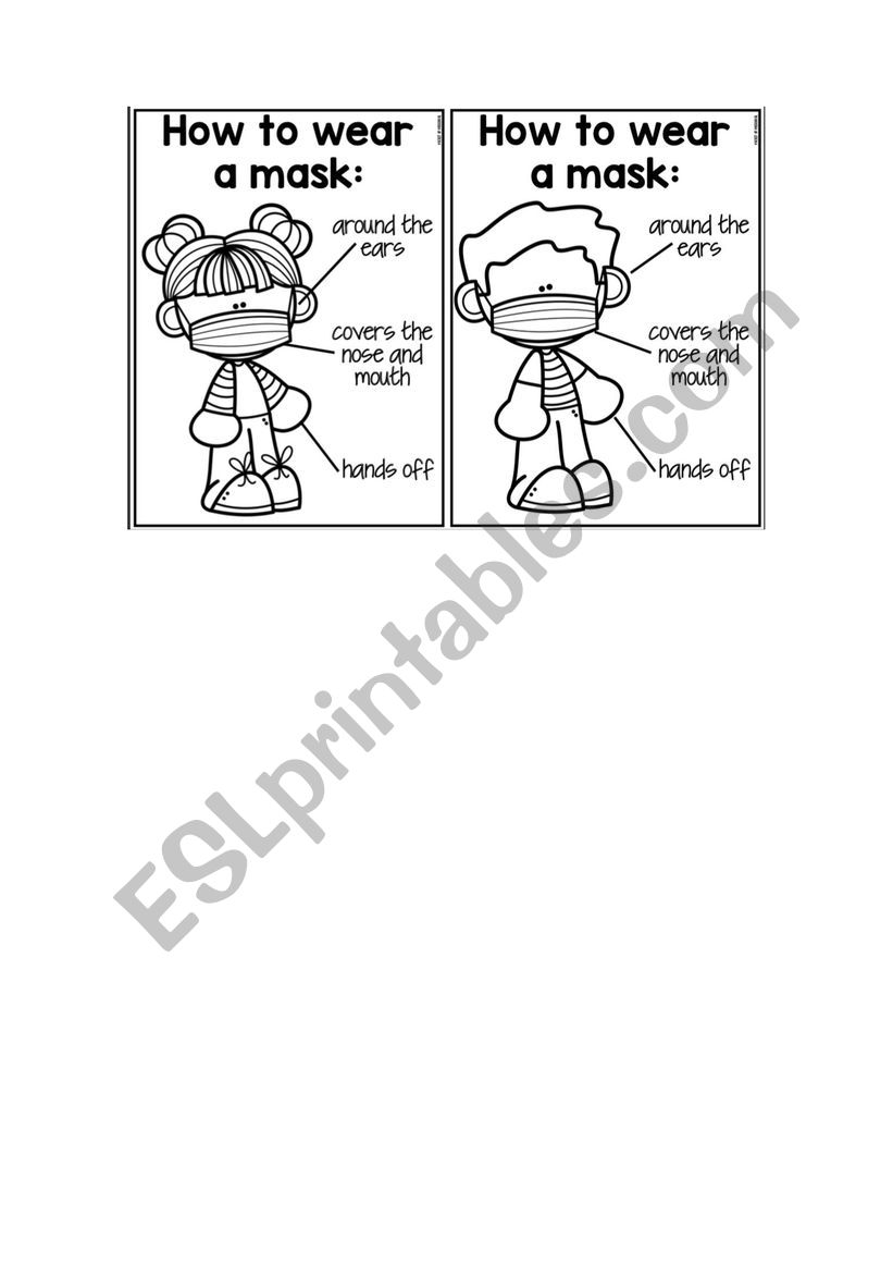 how to wear a mask in the school