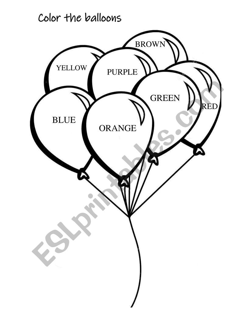 colors worksheet