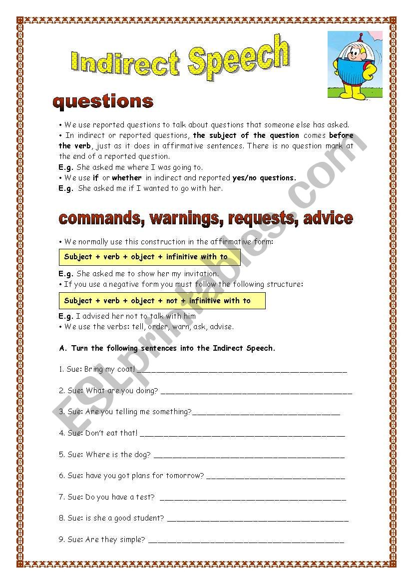 Indirect Speech - questions and commands (04.09.08)