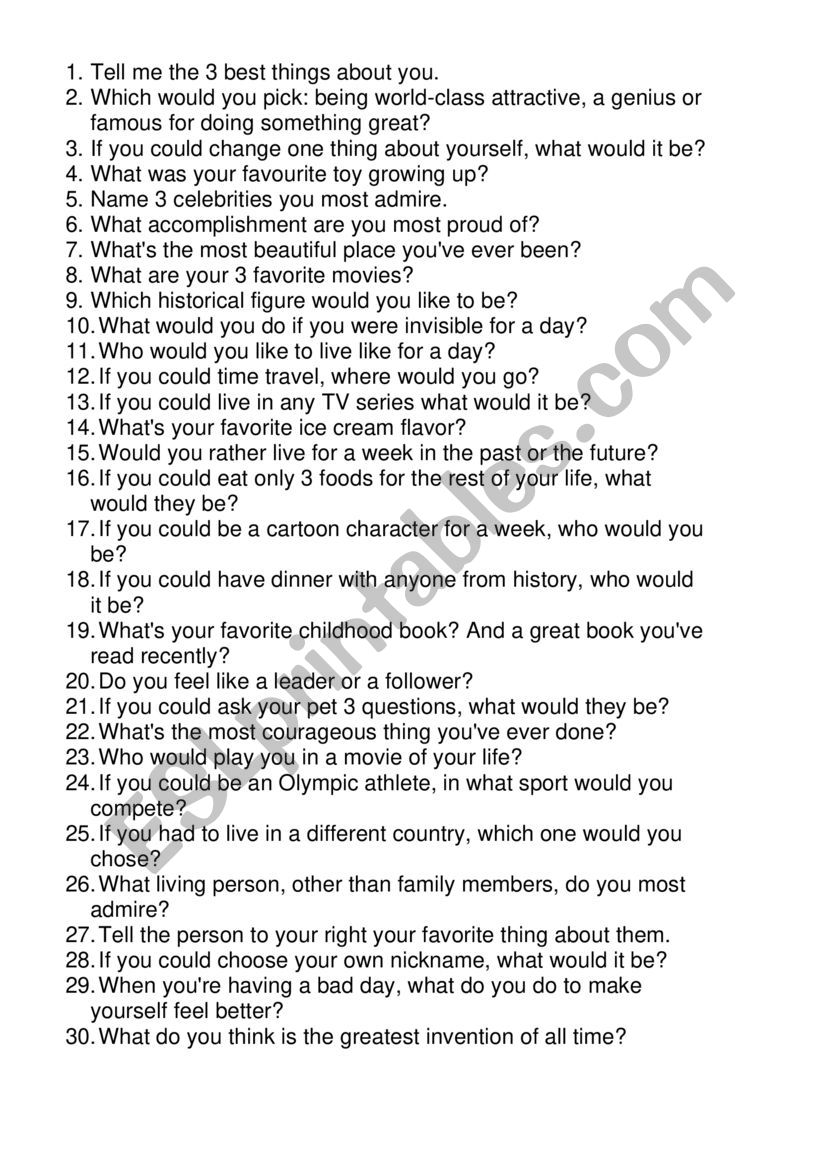 20 Ice Breaker Questions  Fun questions to ask, Questions to get to know  someone, Getting to know someone