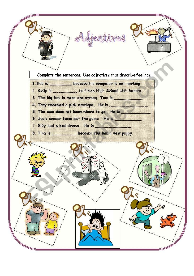 Adjectives  worksheet