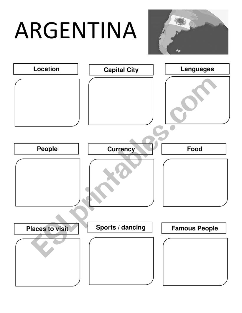 Argentina Country File worksheet