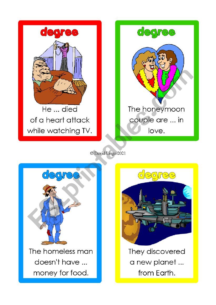 Adverbs of Degree Flash/Game Cards 1-10