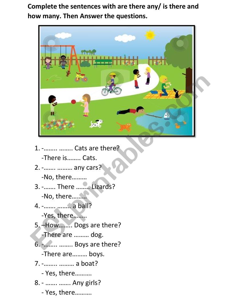 There is-There are any questions - ESL worksheet by mehdisher