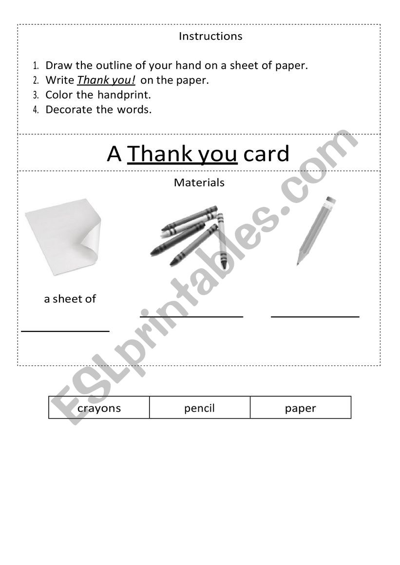 Giving instructions worksheet