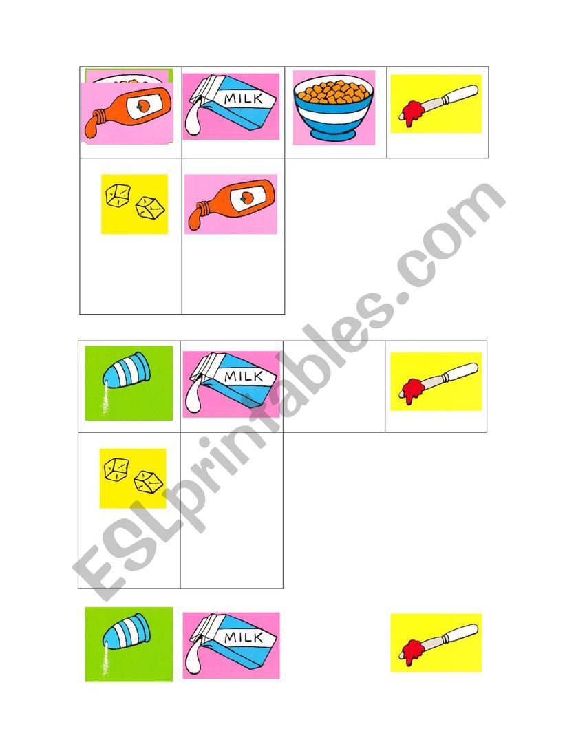 Ketchup on Your Cornflakes Bingo and flashcards
