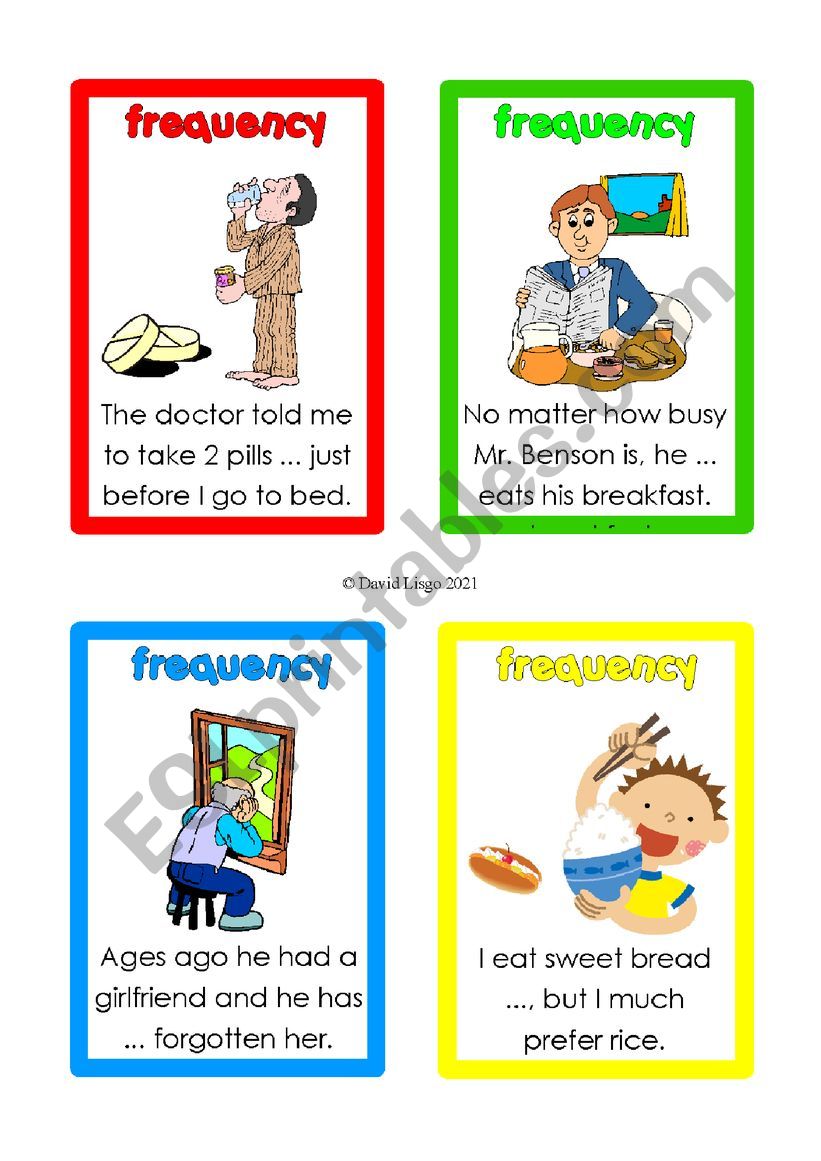 Adverbs of Frequency Flash/Game Cards 41-50