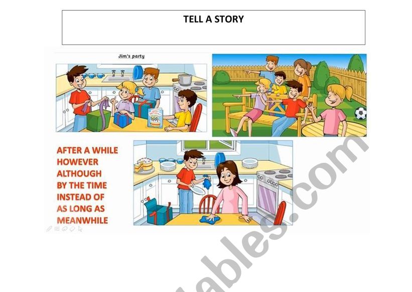 TELL A STORY worksheet