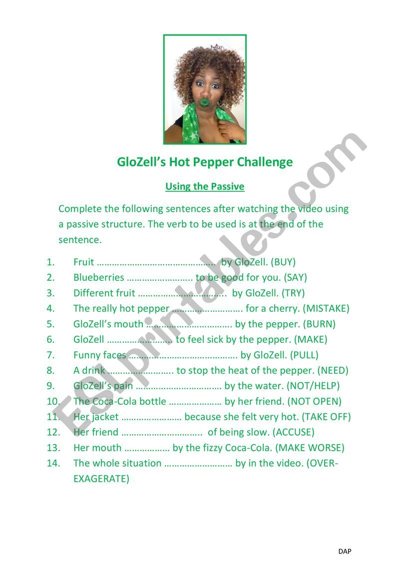 Video Activity - Passive worksheet