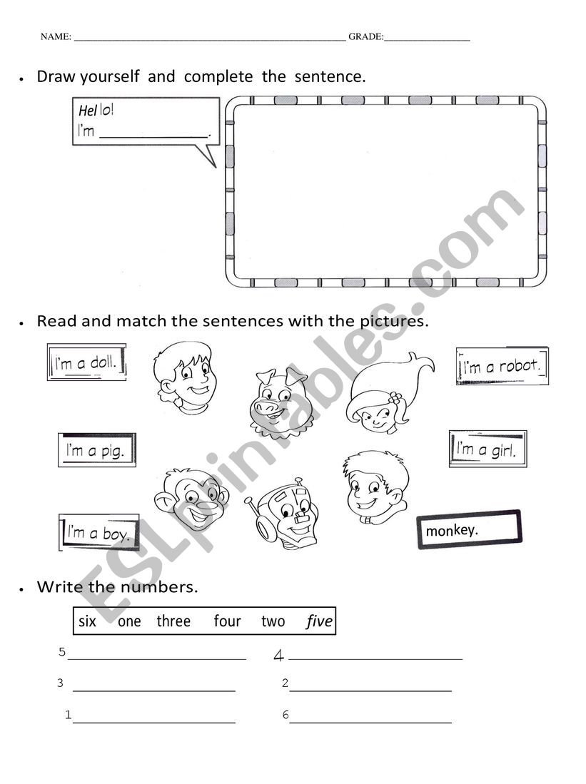 english activities worksheet