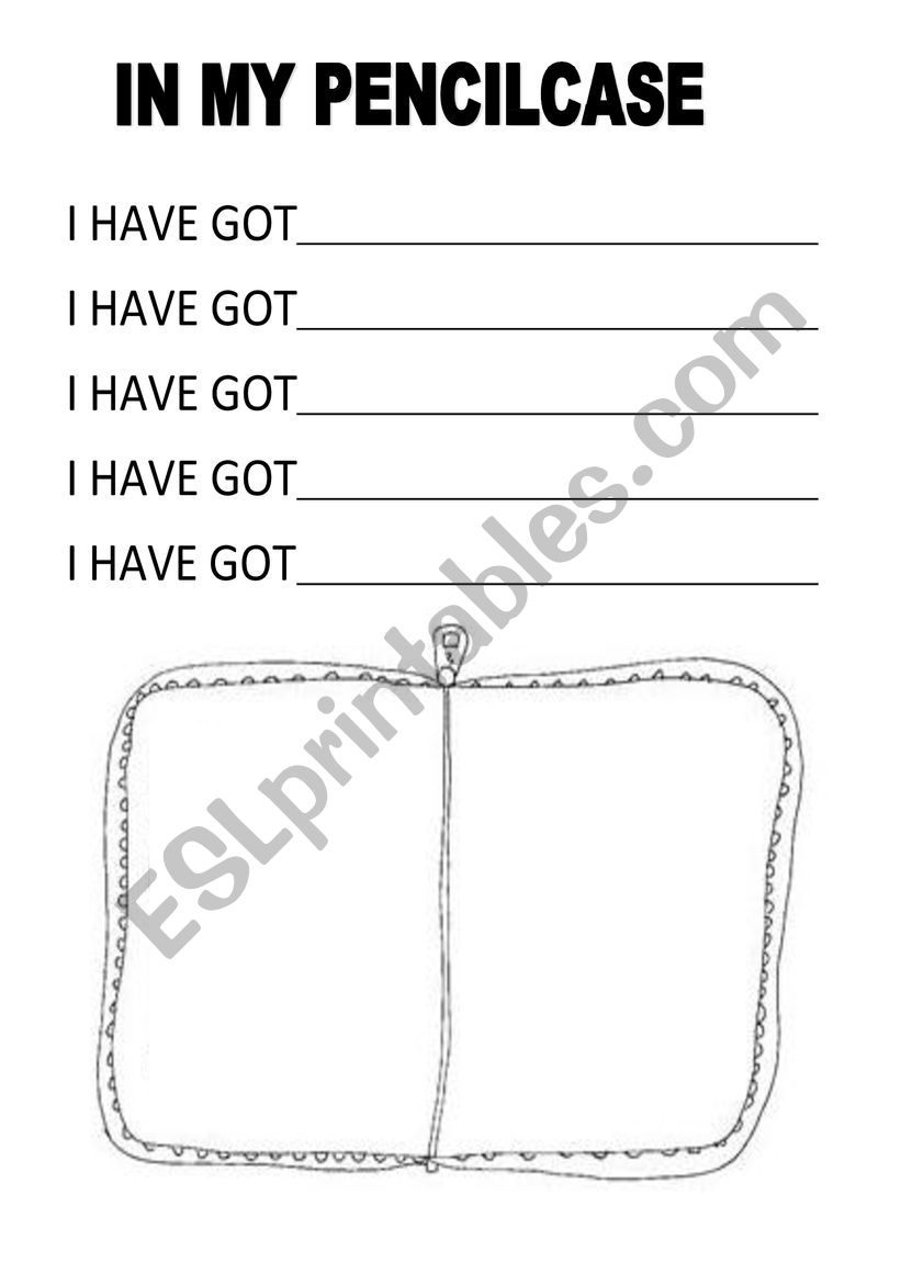 I have got classroom objects worksheet