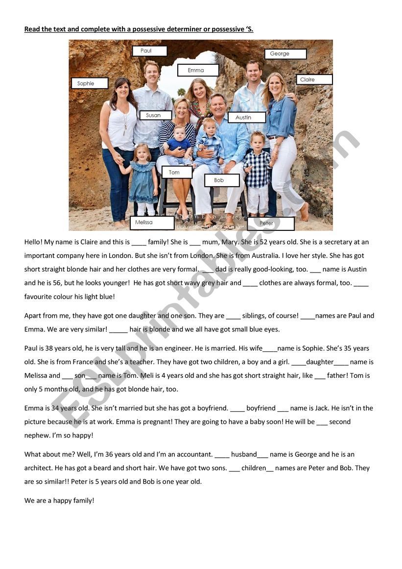 Possessive Ã¯Â¿Â½s and possessive determiners