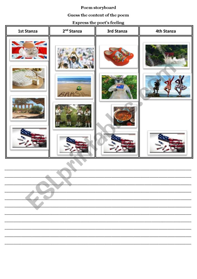 Poem America is a gun + storyboard of the poem