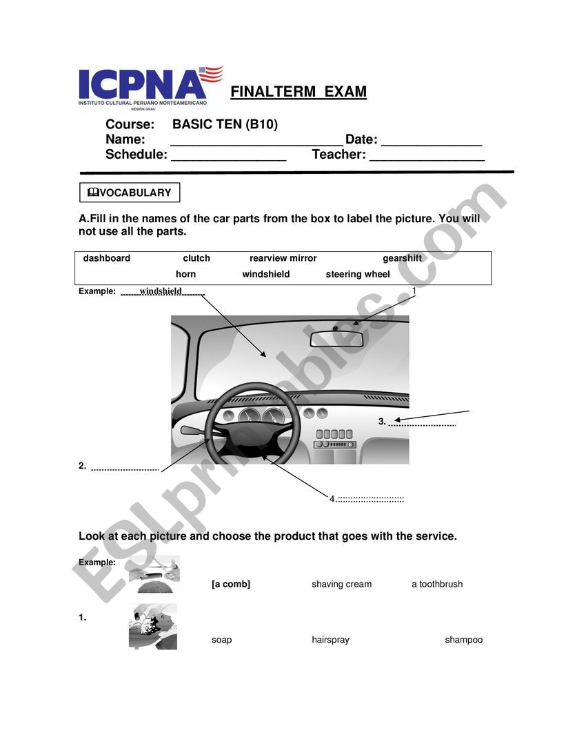 final basic 10 worksheet