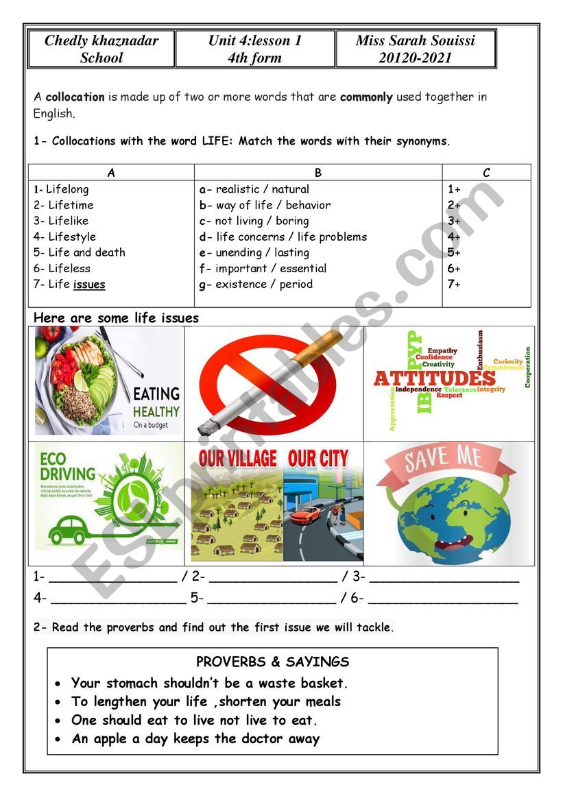 Unit 4 lesson 1 5-a-day worksheet