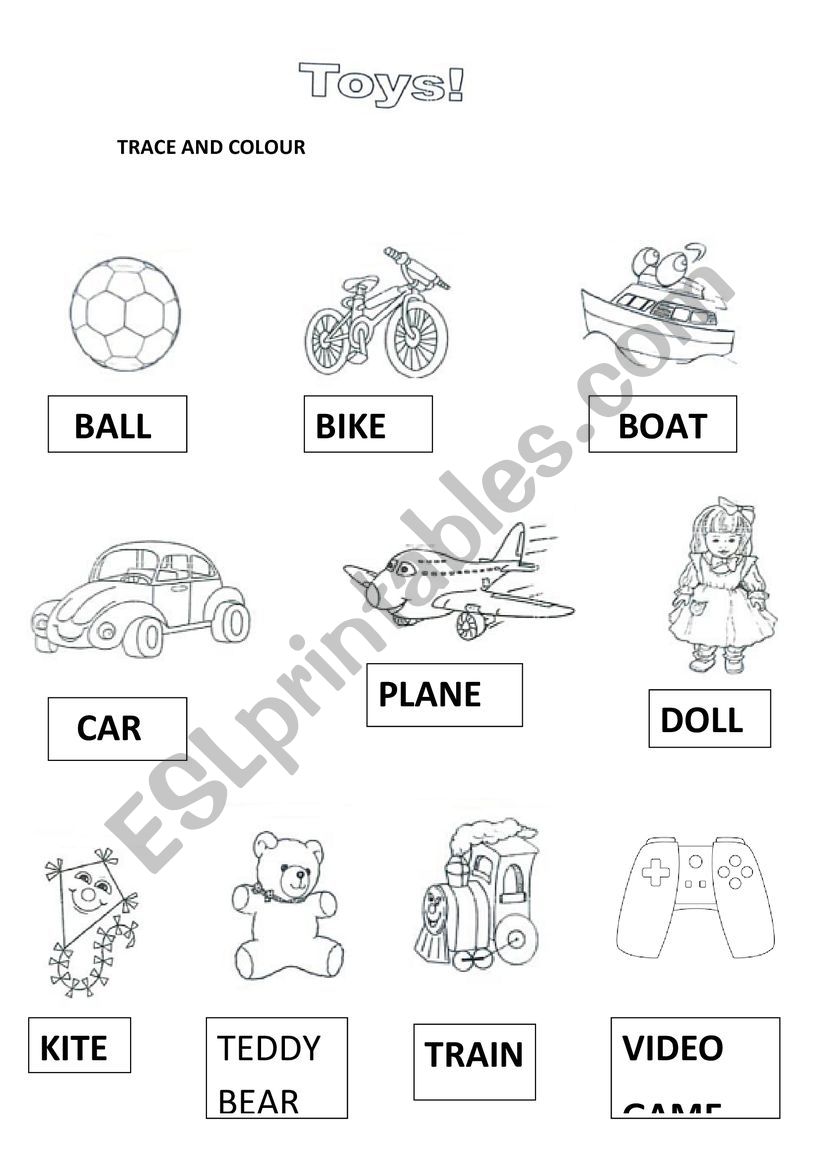 toys worksheet
