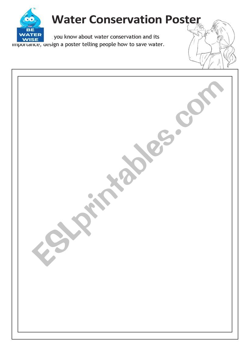 Water Conservation Poster Template