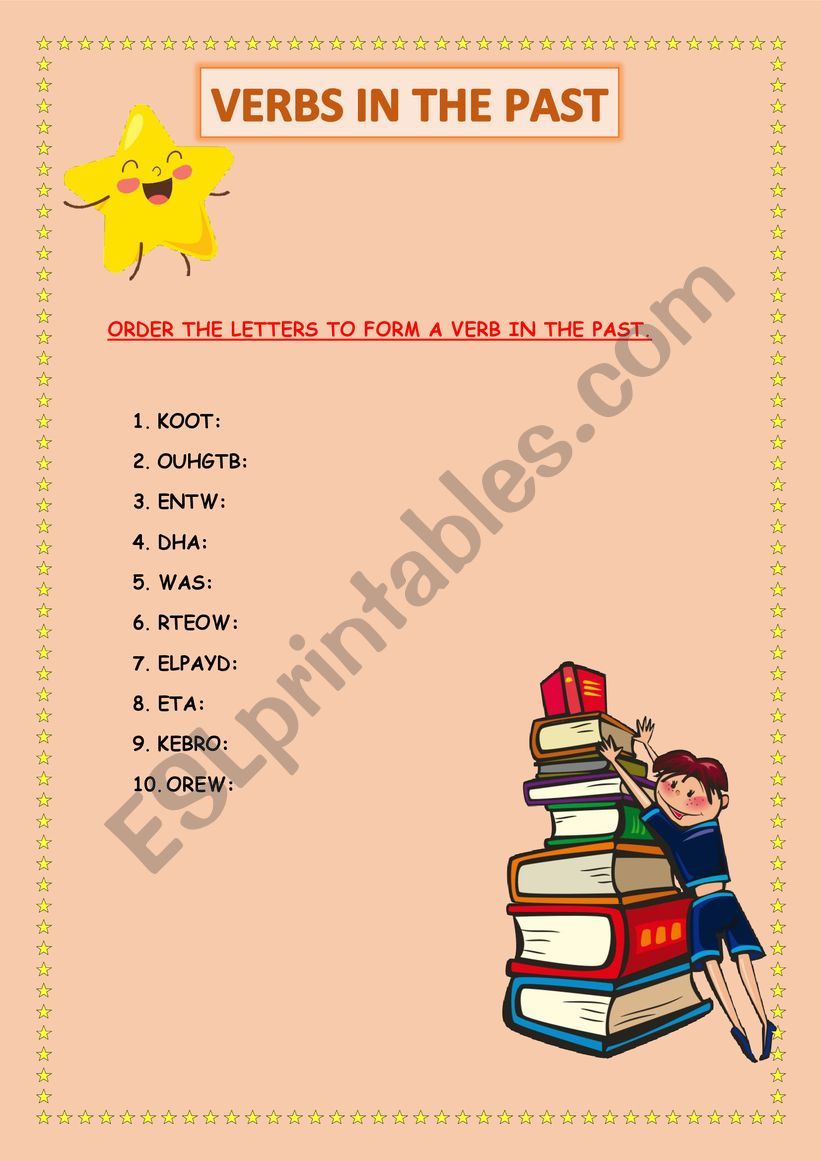 PAST SIMPLE IRREGULAR VERBS worksheet