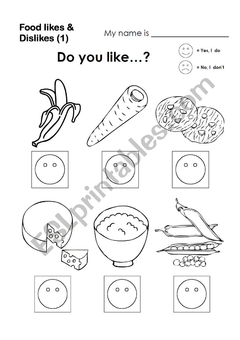 Food worksheet