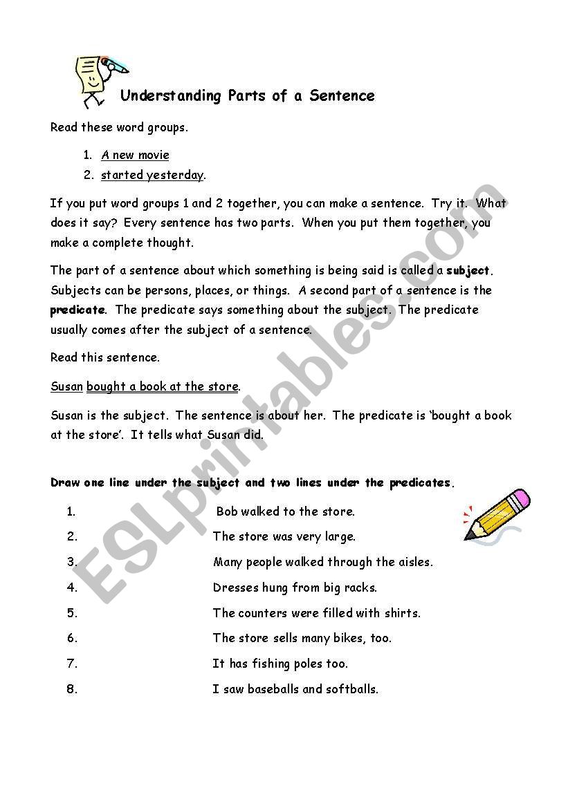 Understanding Parts of a Sentence