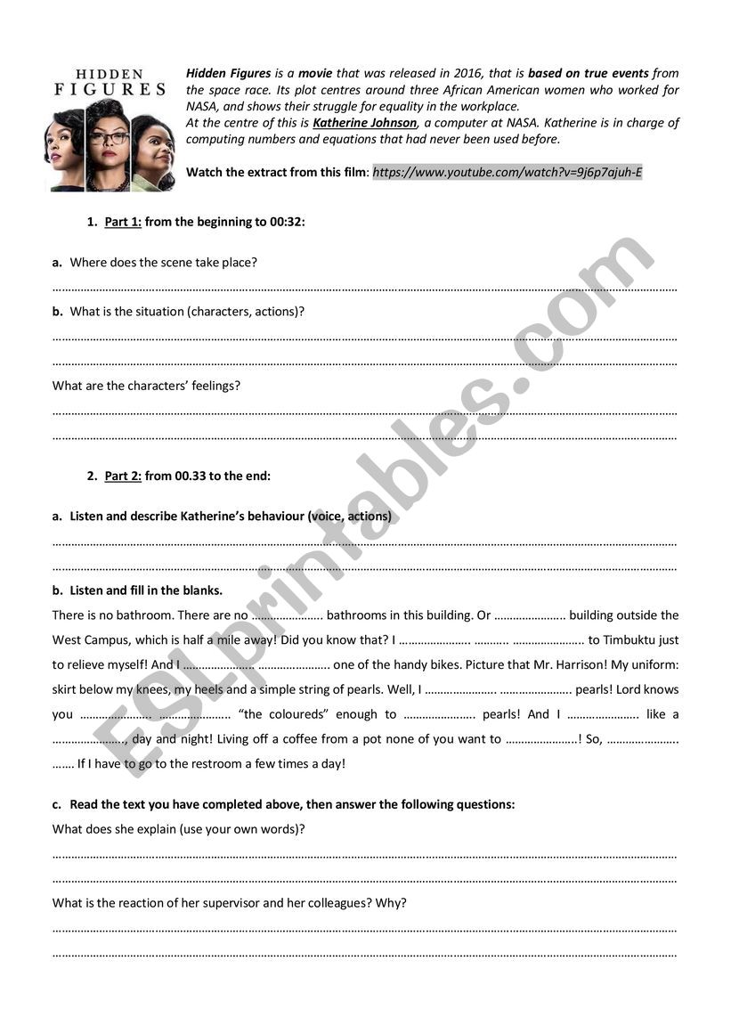 Segregation (Listening) worksheet