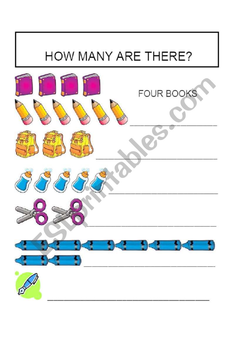 SCHOOL MATERIALS worksheet