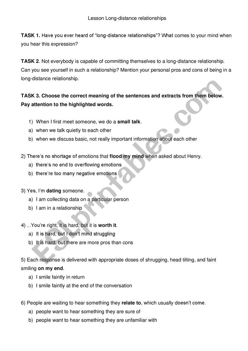 Love  worksheet