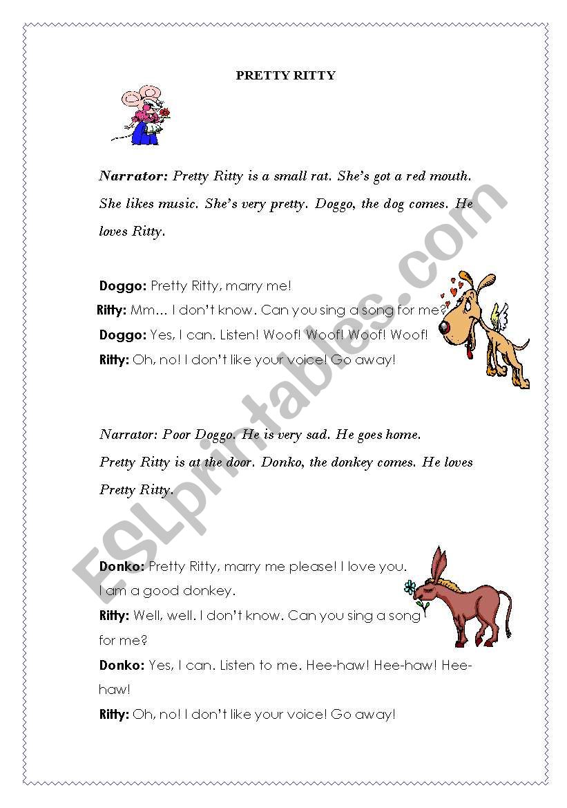 Pritty ritty Part I ( a play for kids)