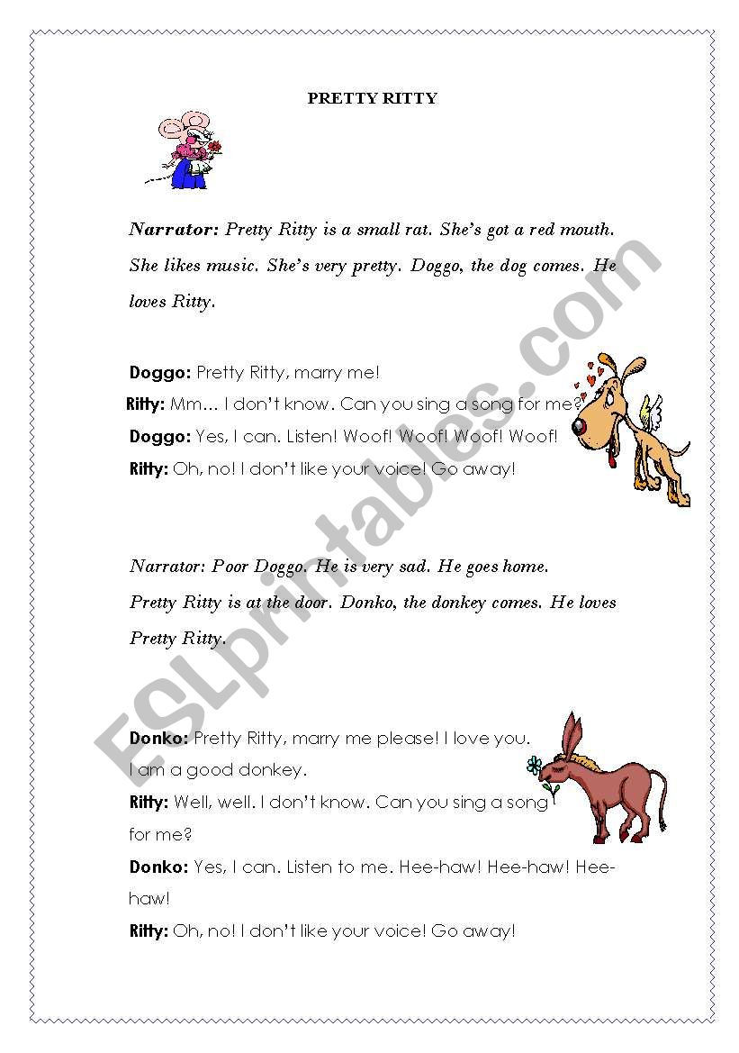 Pritty ritty Part I ( a play for kids)