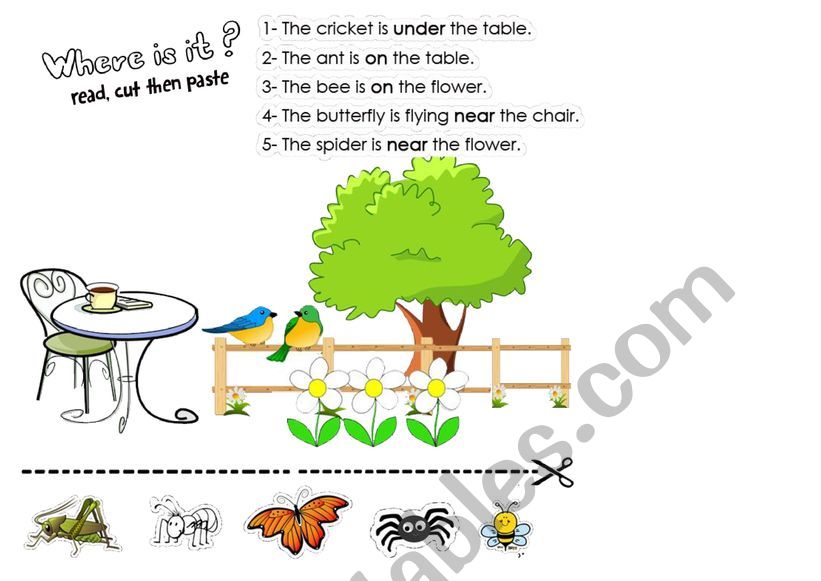 cut and paste worksheet