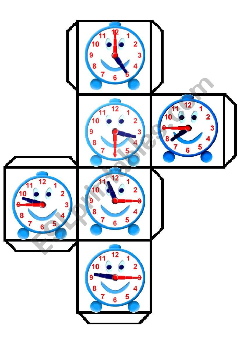 TIME DICE 2 worksheet