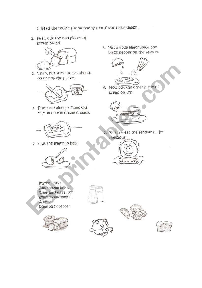 HOW TO PREPARE A SANDWICH (FOR KIDS)