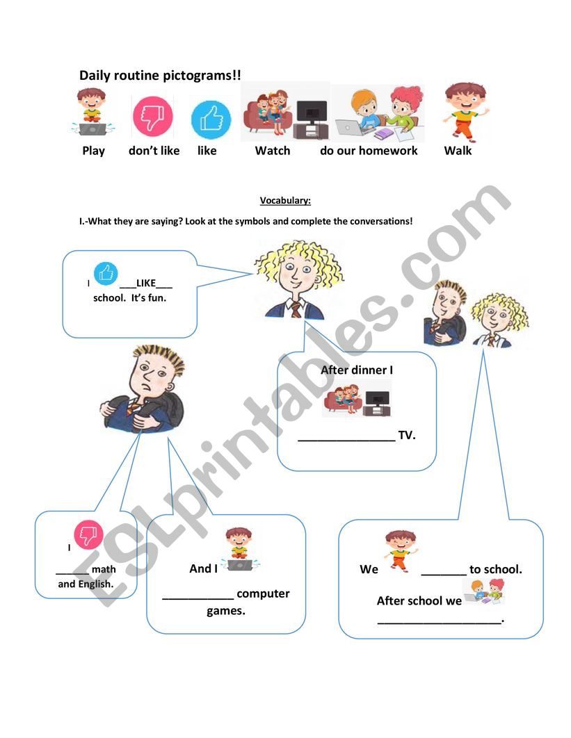 Time practice worksheet