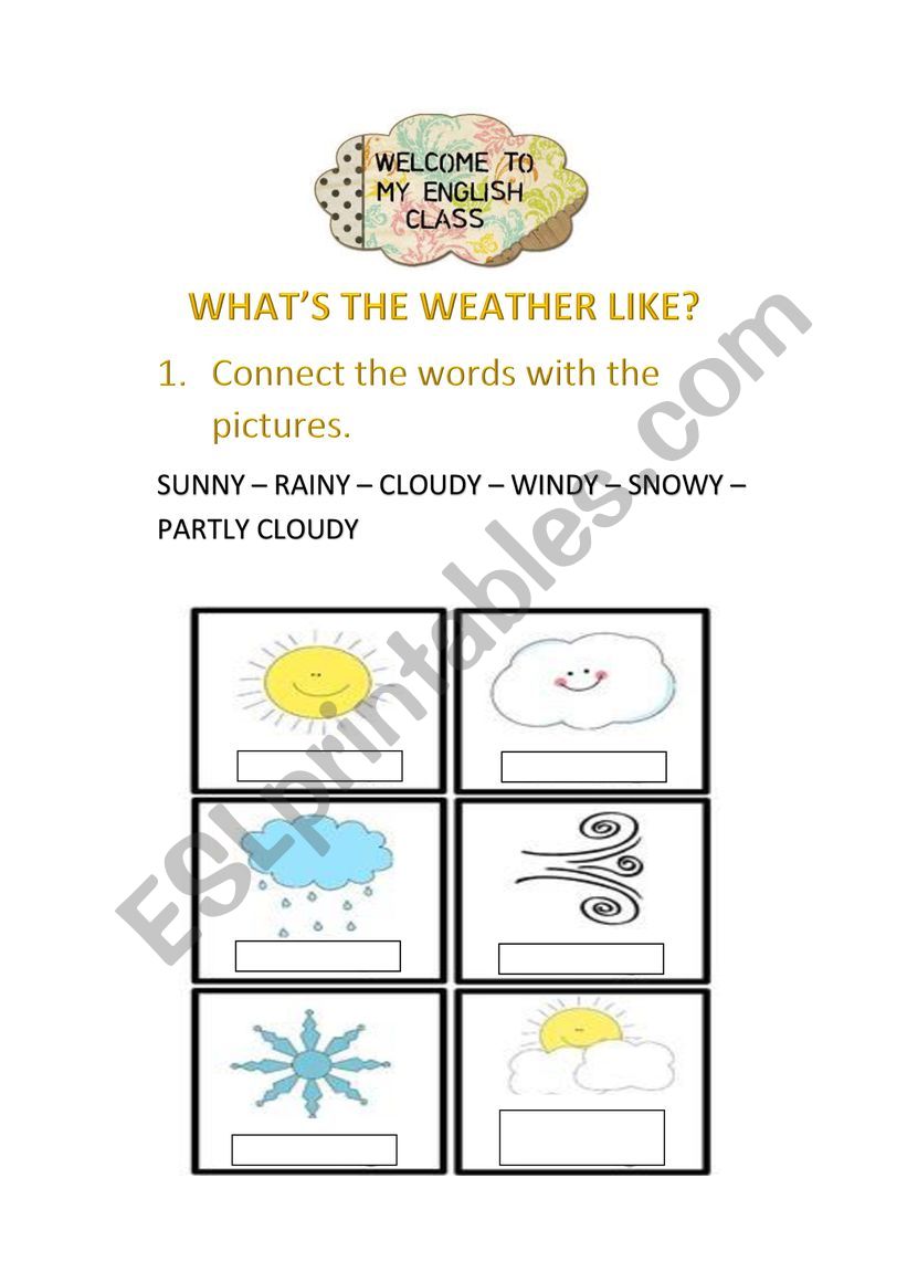What�s the weather like worksheet