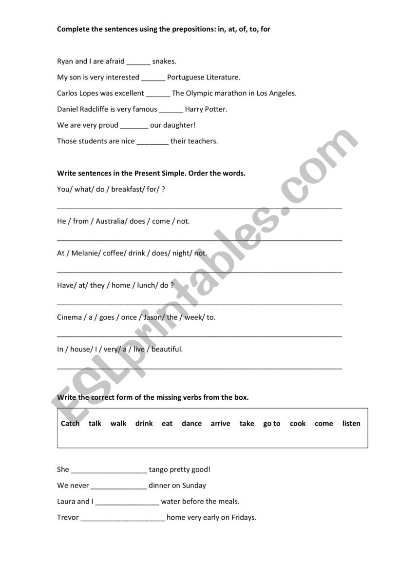 6th grade revision worksheet