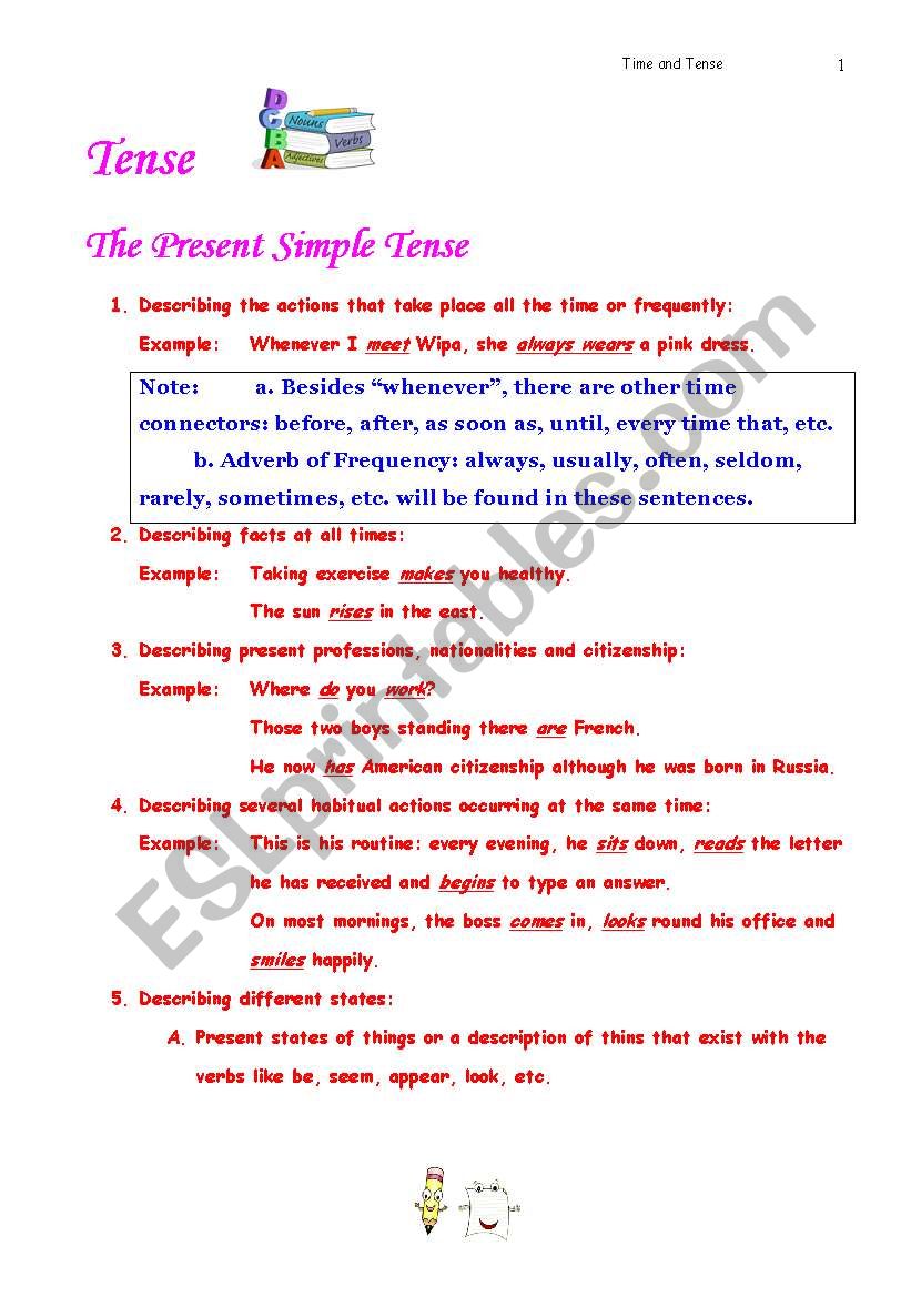 Present Simple & Present Progressive Tenses