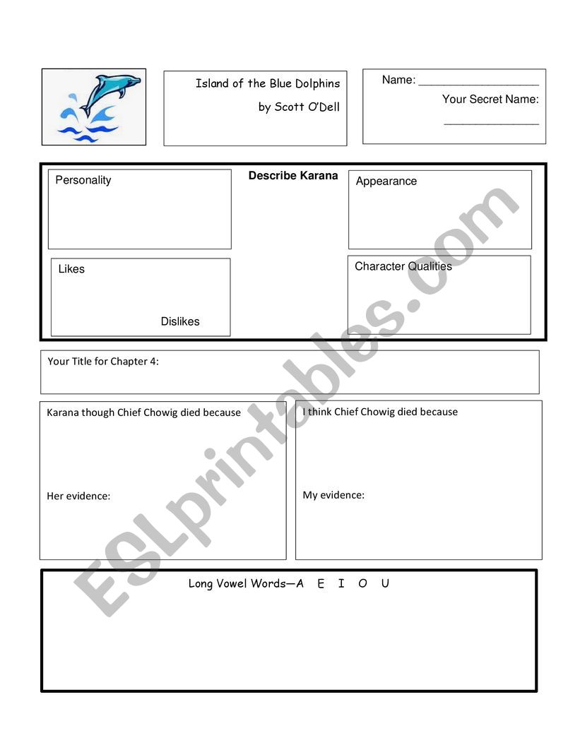 Island of the Blue Dolphins Assessment