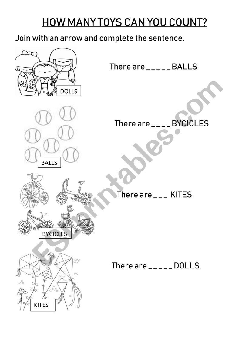 Counting Toys worksheet
