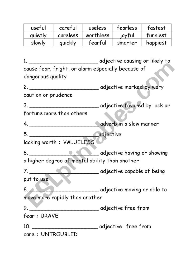 Spelling Words Definitions Grade 3 Week 27