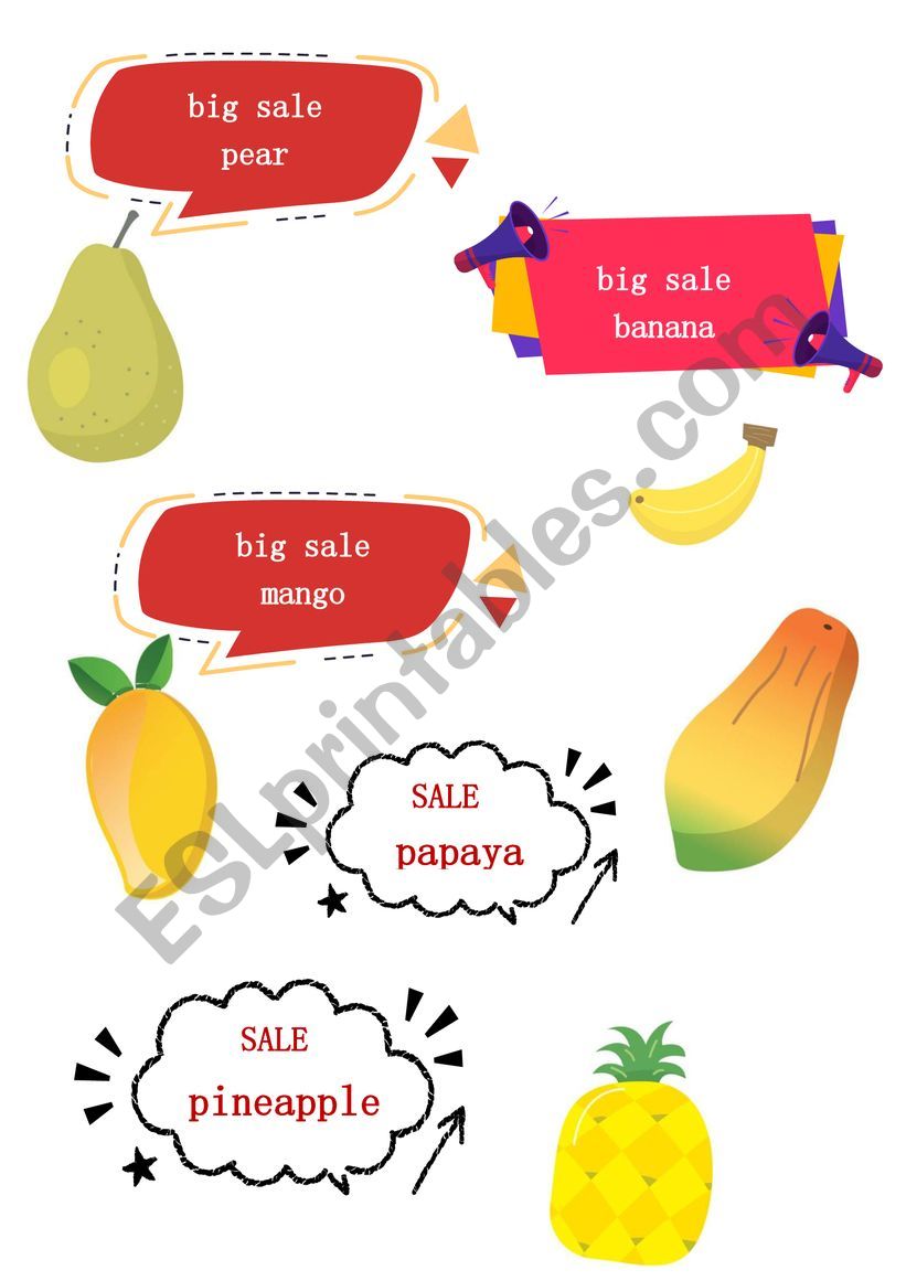 fruit shop worksheet