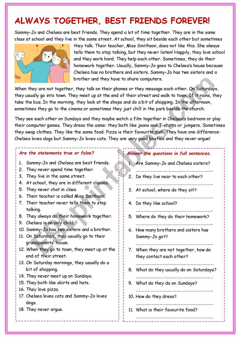 False Friends worksheet for Pre-intermediate