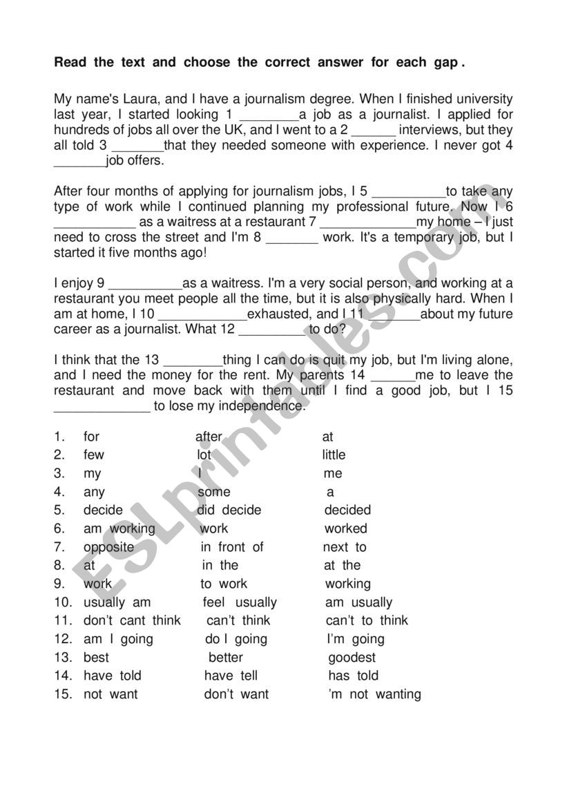 fill  the  gaps , use  of  English 