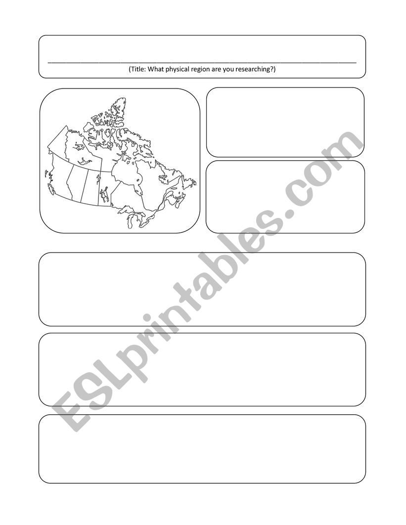 Research Project worksheet