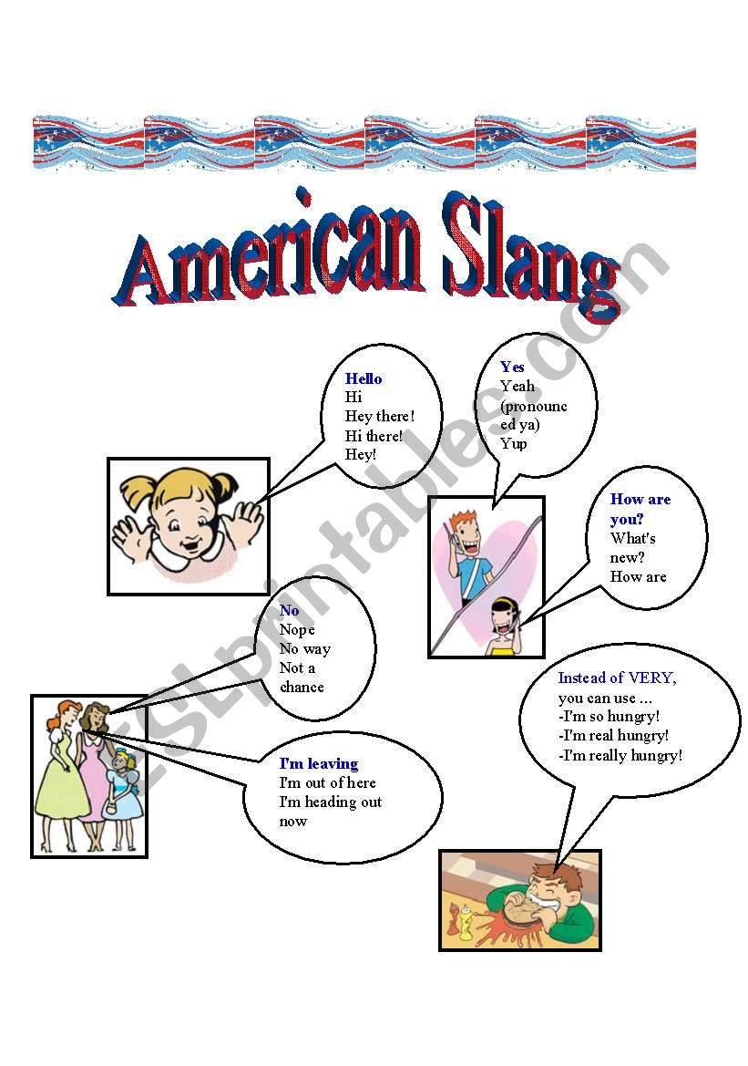 American Slang worksheet