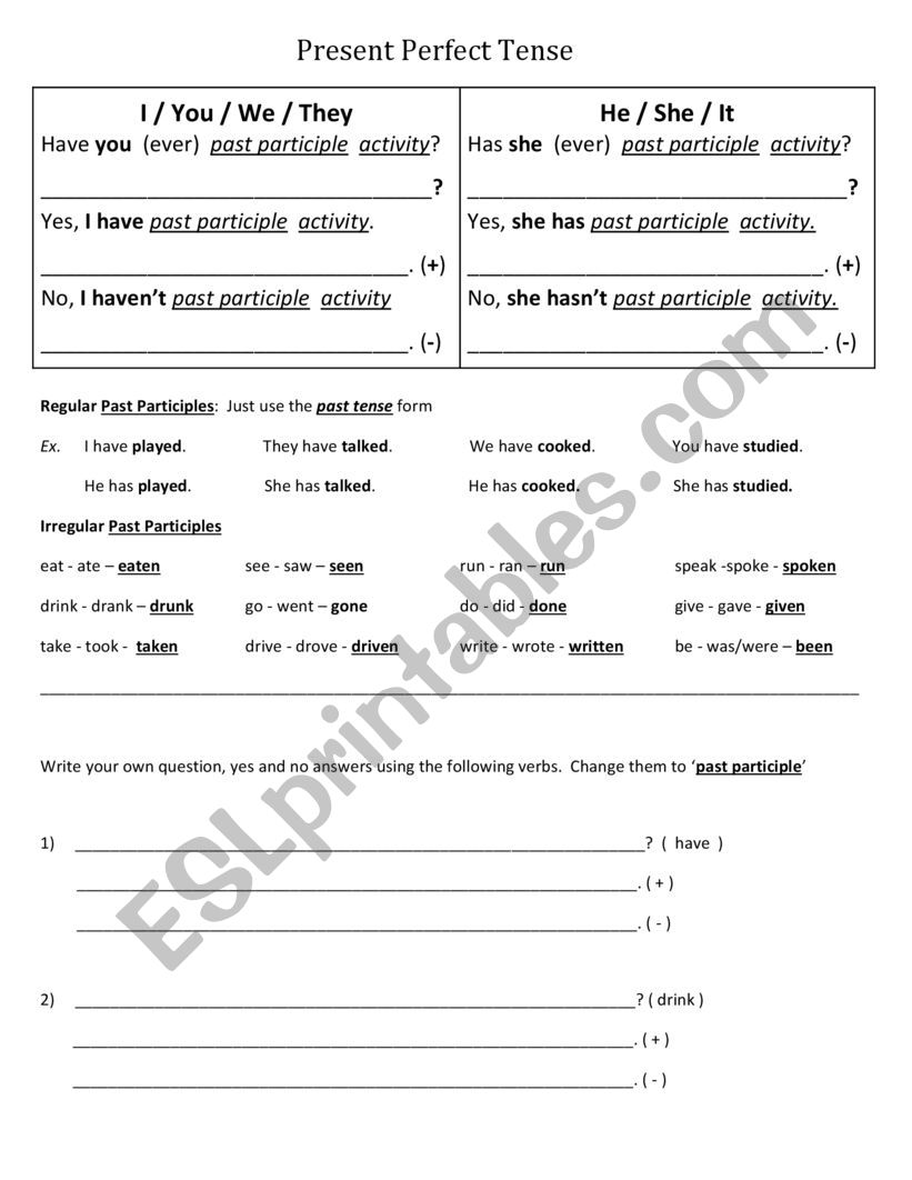 present-perfect-tense-esl-worksheet-by-roboteacher24