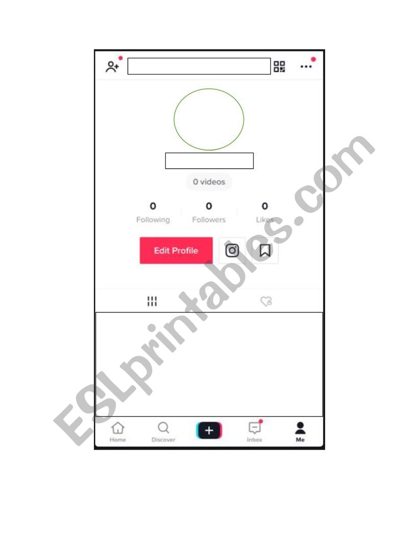 Tik Tok  worksheet